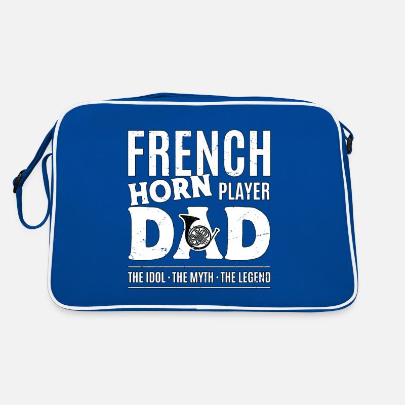 Joueur de cor français Papa L’idole Le mythe Musicien Sac Retro