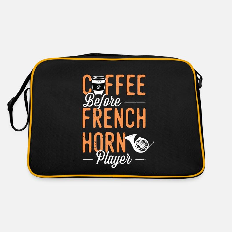 French Horn Coffee Musical Instrument Coffee Lover Retro Bag