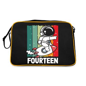 Quatorze ans d’aventure d’astronaute - Sac Retro - noir/or - Dos