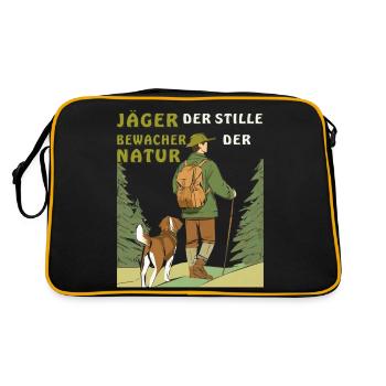 HUNTER GUARDIAN OF NATURE - Retro Bag - black/gold - Back