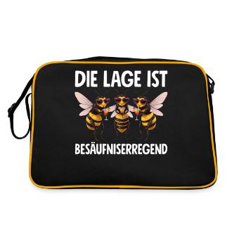 The situation is drunkenness - Retro Bag - black/gold - Back