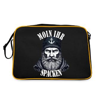 Frison orientale Mer du Nord Seaman Moin Ur Spacken - Sac Retro - noir/or - Dos
