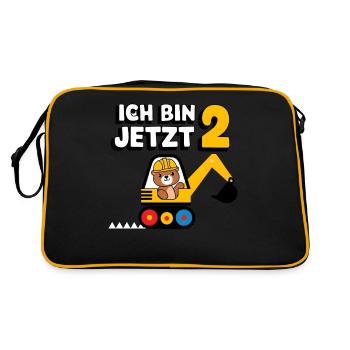 J’ai maintenant 2 ans Bagger Bear 2ème anniversaire - Sac Retro - noir/or - Dos