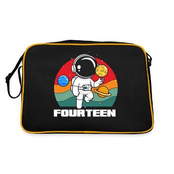 Astronaute Aventure Spatiale Quatorze - Sac Retro - noir/or - Dos