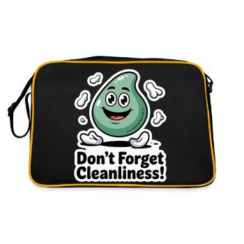 CROTTES DE NEZ, N’OUBLIEZ PAS LA PROPRETÉ - Sac Retro - noir/or - Dos