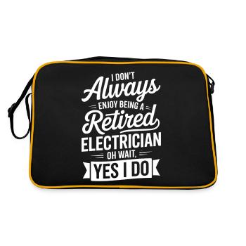 Technicien en électronique Retraite Dire Retraité - Sac Retro - noir/or - Dos