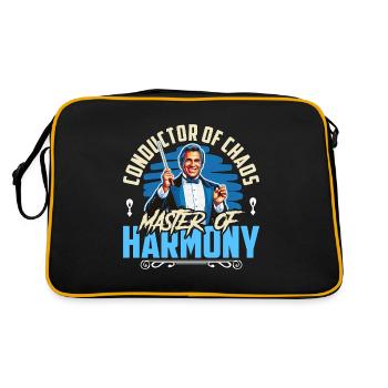 Music Director Conductor Of Chaos Music Producer - Retro Tasche - Schwarz/Gold - Hinten