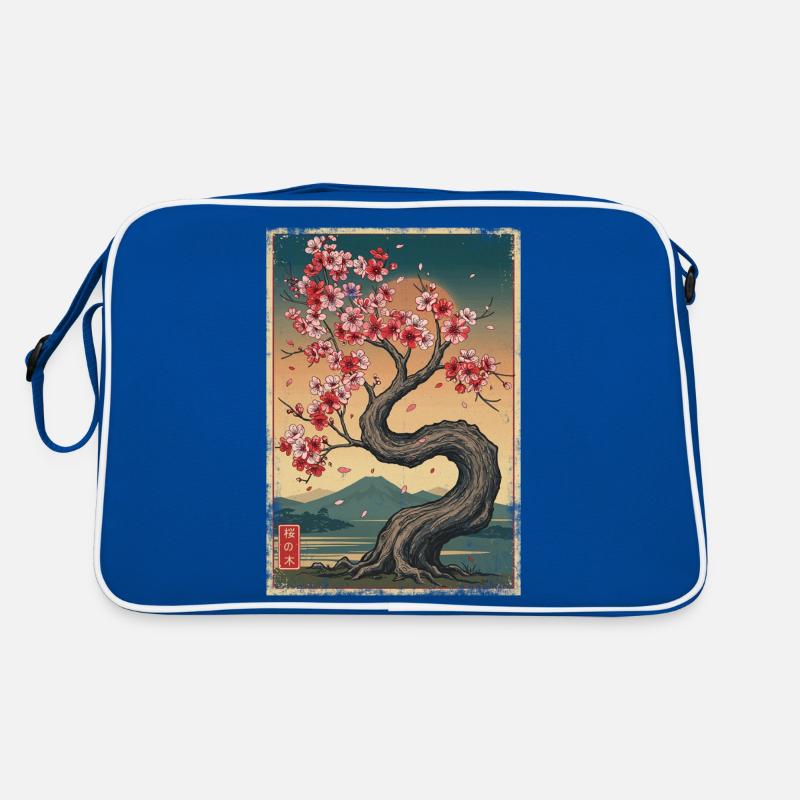 Kirschblütenbaum Japan Ästhetik Retro Tasche