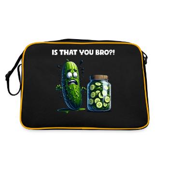 C’est toi mon frère ?! Cornichon de concombre Amateurs de concombre - Sac Retro - noir/or - Dos