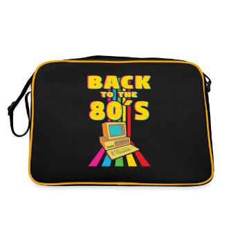 Back to the 80s Retro Computer Design - Retro Bag - black/gold - Back