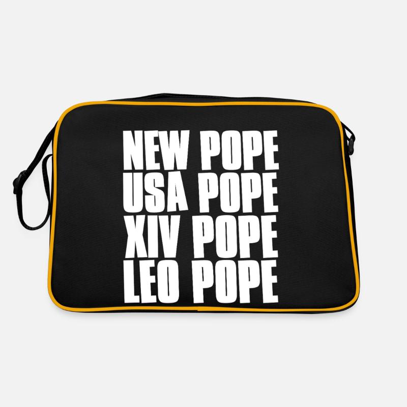 Pope Text Pun Leo USA Retro Bag