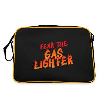 Gaslighter Gaslighting - Retro Tasche - Schwarz/Gold - Hinten