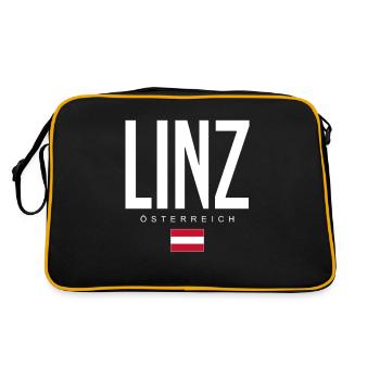Linz Austria - Retro Bag - black/gold - Back