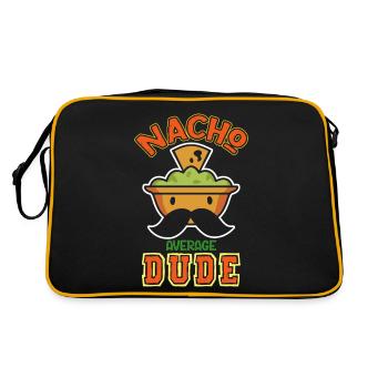 Nacho Average Dude Citation Drôle Design - Sac Retro - noir/or - Dos