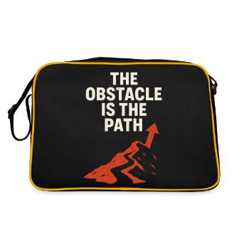 Der Weg Ist Das Hindernis: Stock Trader Trading - Retro Tasche - Schwarz/Gold - Hinten