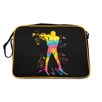 Biathlete Nordic Combined Biathlon - Retro Bag - black/gold - Back