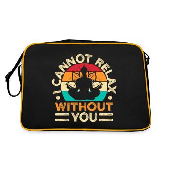 Yoga Je ne peux pas me détendre sans toi Yoga drôle - Sac Retro - noir/or - Dos