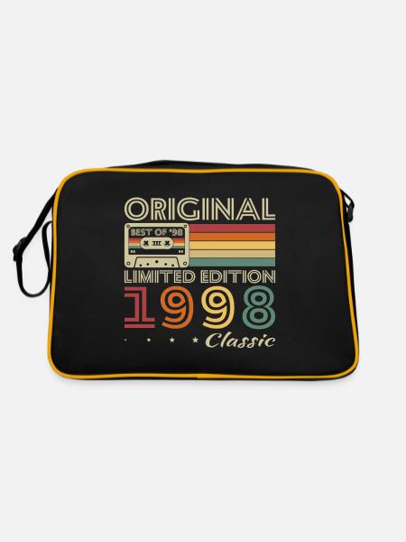 1998 Vintage Rétro Cadeau d’anniversaire - Sac Retro - noir/or