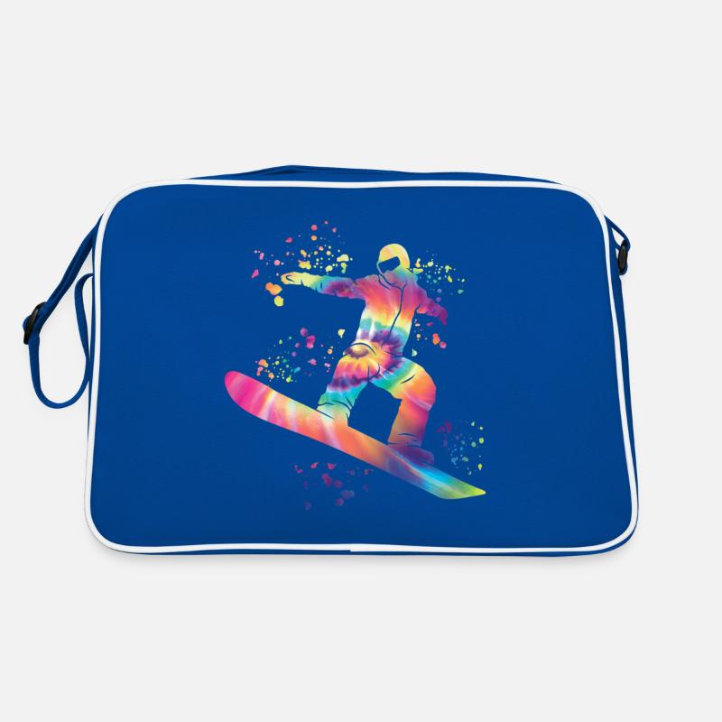 Snowboarder Snowboarding Snowboard Retro Tasche