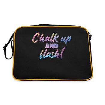 Boulderer Chalk Up et Flash Bouldering - Sac Retro - noir/or - Dos