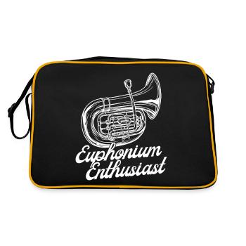 Baritone Player Enthusiast Euphonium - Retro Bag - black/gold - Back