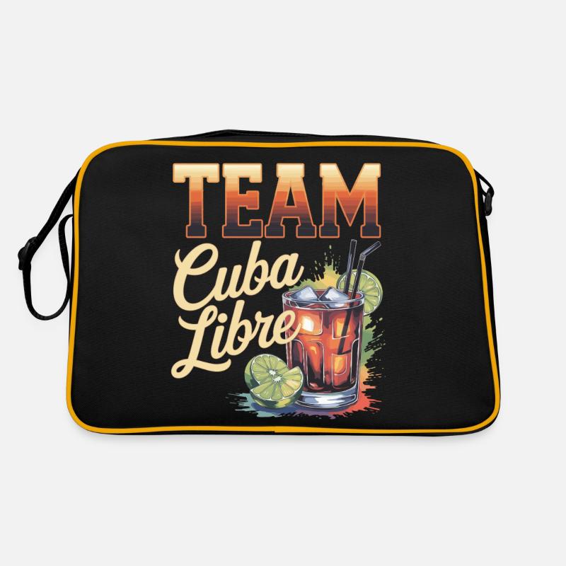 Cocktail Barkeeper Team Cuba Libre Retro Tasche