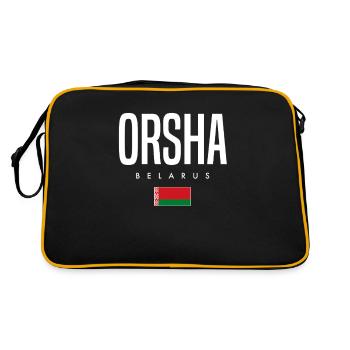 Orsha, Belarus, Belarus - Retro Bag - black/gold - Back