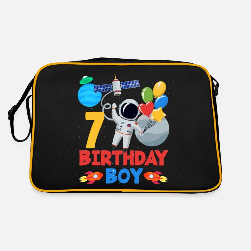 Astronaut 7 Birthday Boy Retro Bag
