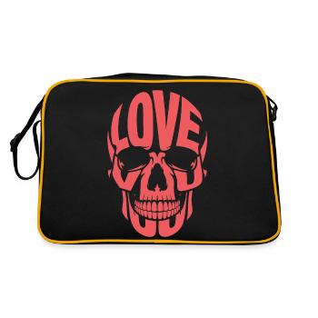 ÂNE D’AMOUR - Sac Retro - noir/or - Dos