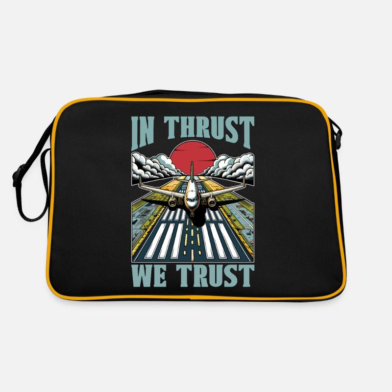 Flight Instructor In Thrust We Trust Pilot School Retro Bag