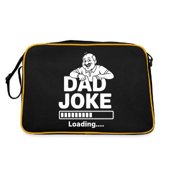 Dad Joke loading - Retro Bag - black/gold - Back
