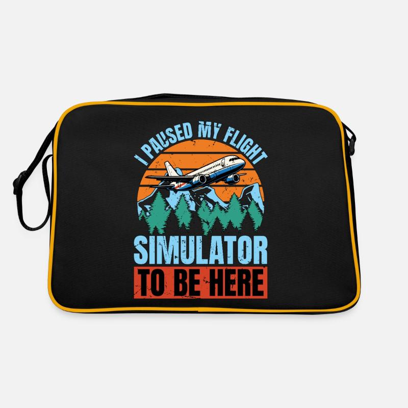 Flight Instructor I Paused My Flight Pilot School Retro Bag