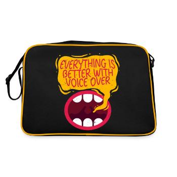 Commentator Sports Presenter - Retro Bag - black/gold - Back