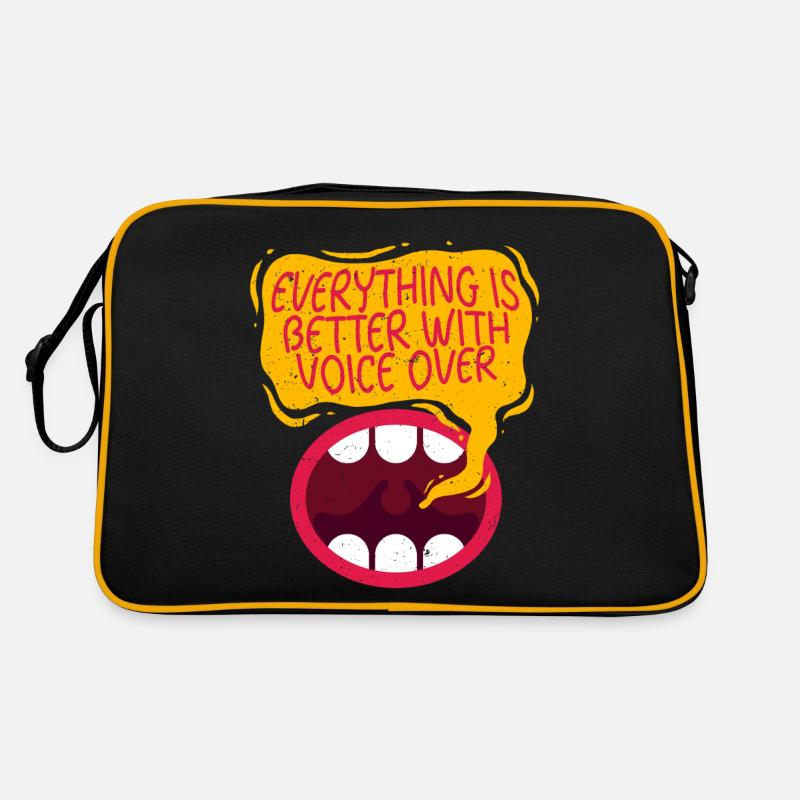 Kommentator Sportmoderator Retro Tasche