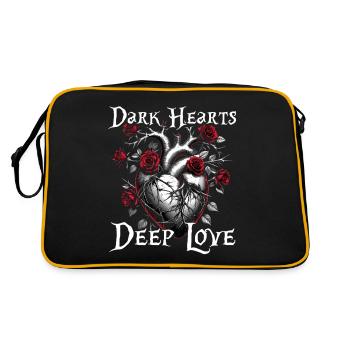 Dark Romance Booktok Dark Hearts Deep Love - Retro Bag - black/gold - Back