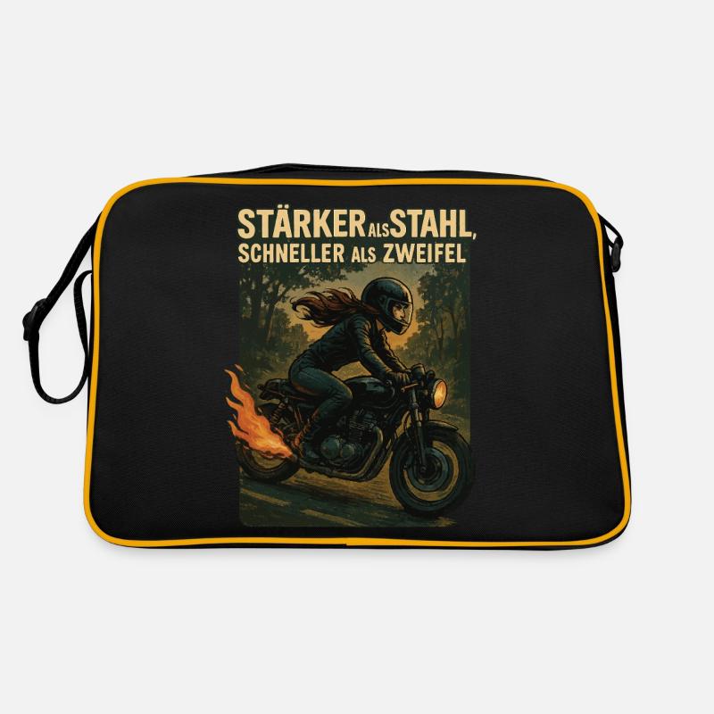 Plus fort que l’acier Plus rapide que le doute Sac Retro