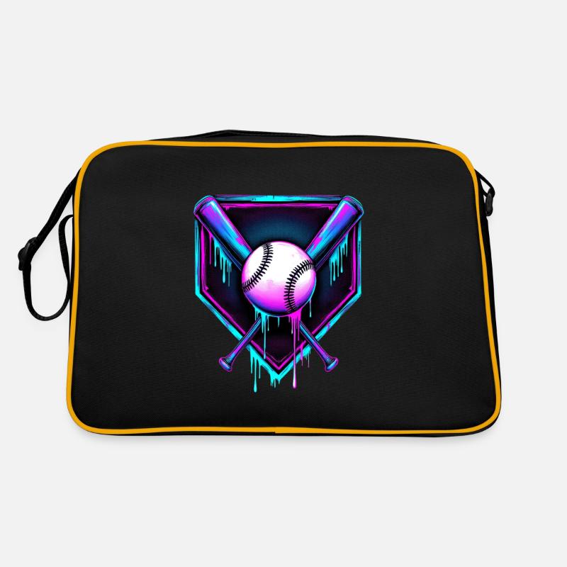 Baseball Baseball Bat Retro Bag