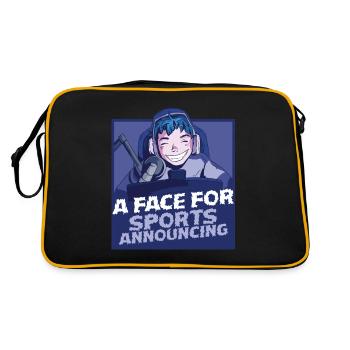 Commentator Sports Presenter - Retro Bag - black/gold - Back