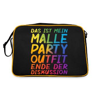 C’est ma tenue de fête Malle - Sac Retro - noir/or - Dos