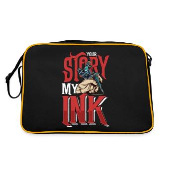 Tatoueur Votre histoire My Ink Tatouage traditionnel - Sac Retro - noir/or - Dos