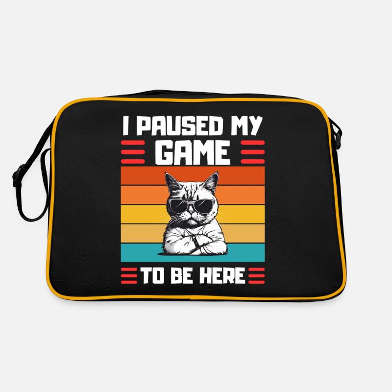 Zocker Cat Dit Chat de jeu Sac Retro