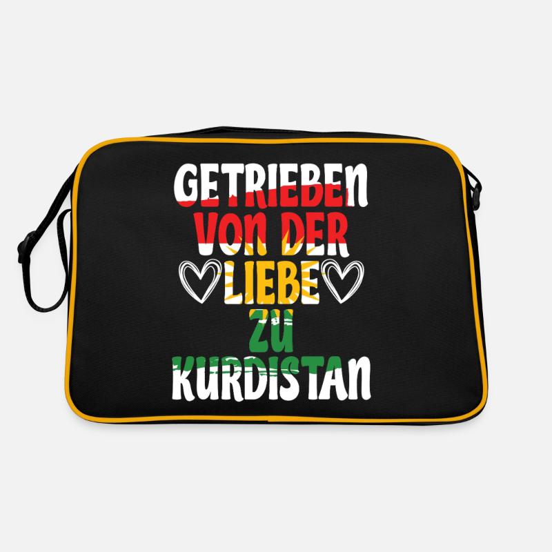 Kurdistan Kurde Kurden Retro Tasche