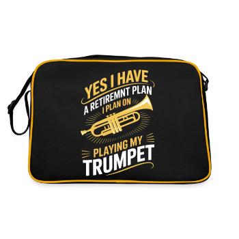 Drôle de trompettes de retraite disant - Sac Retro - noir/or - Dos