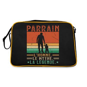 Godfather, man, myth, legend - Retro Bag - black/gold - Back