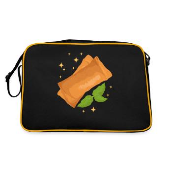 Lumpia Spring Roll Gifts - Retro Bag - black/gold - Back