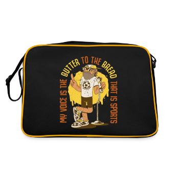 Commentator Sports Presenter - Retro Bag - black/gold - Back