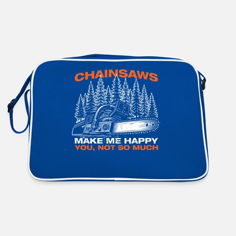 Chainsaws Wood Making Lumberjacks Lumberjacks Retro Bag