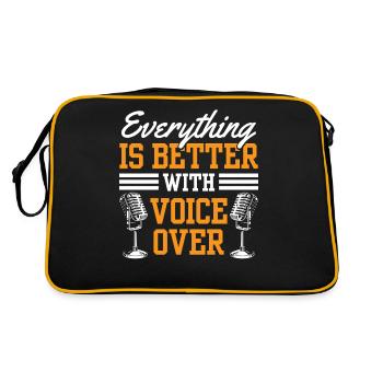 Funny Sports Announcer - Retro Bag - black/gold - Back