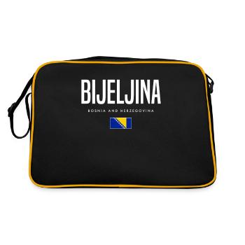 Bijeljina, Bosnie-Herzégovine - Sac Retro - noir/or - Dos