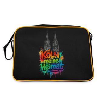 Cologne my home - Retro Bag - black/gold - Back